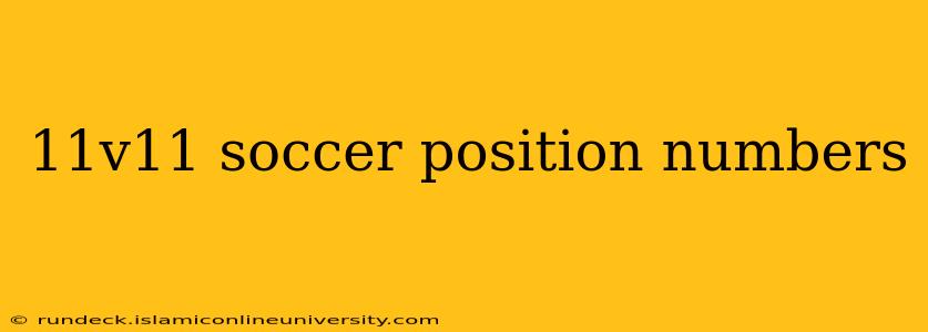11v11 soccer position numbers