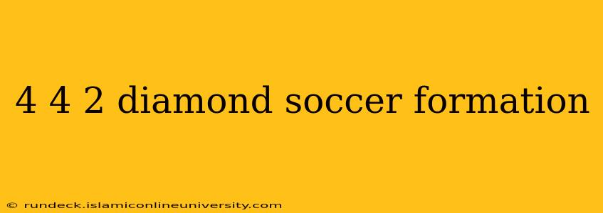 4 4 2 diamond soccer formation
