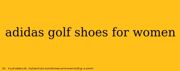 adidas golf shoes for women