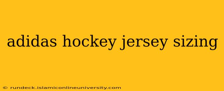 adidas hockey jersey sizing