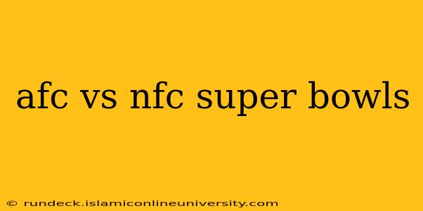 afc vs nfc super bowls