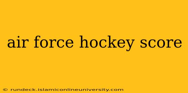 air force hockey score