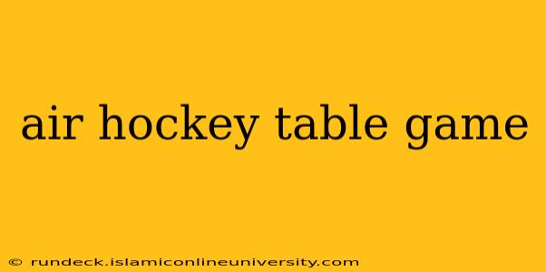 air hockey table game