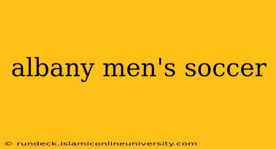 albany men's soccer