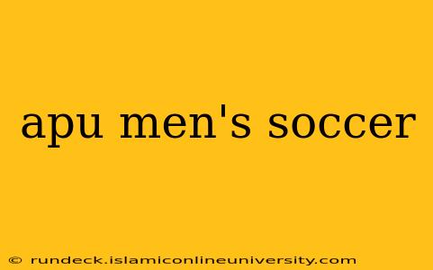 apu men's soccer