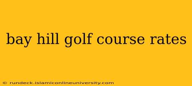 bay hill golf course rates