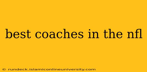 best coaches in the nfl