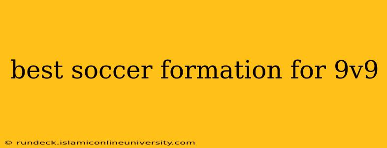 best soccer formation for 9v9
