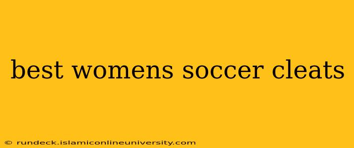 best womens soccer cleats