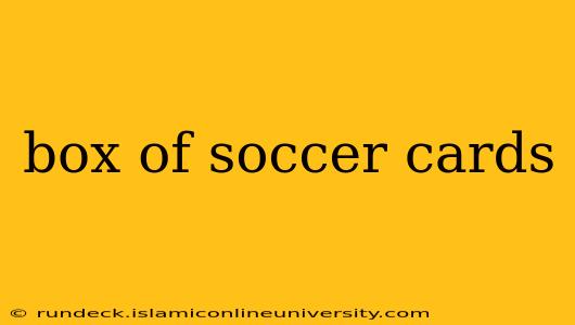 box of soccer cards
