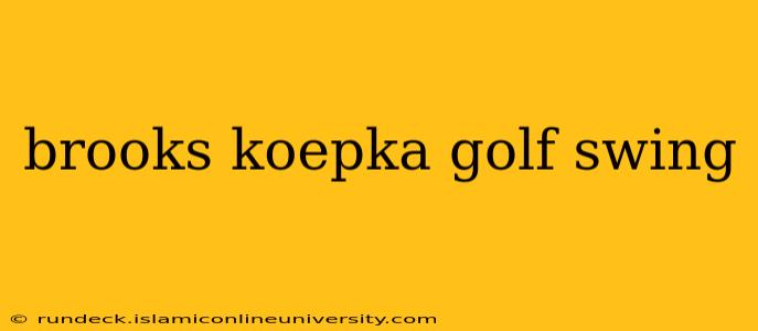 brooks koepka golf swing