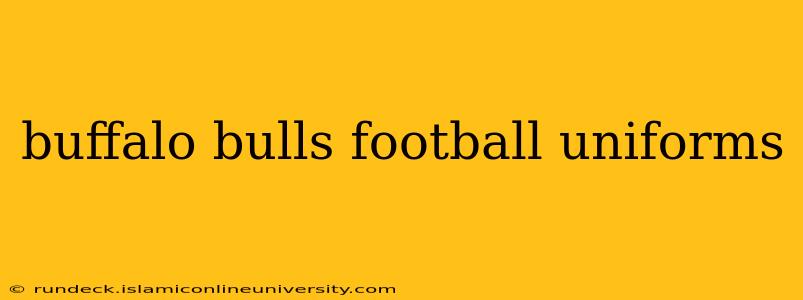 buffalo bulls football uniforms
