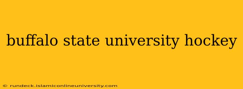 buffalo state university hockey