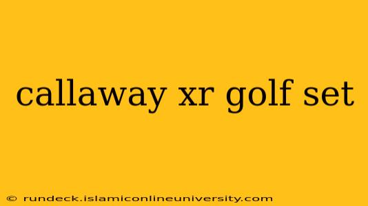 callaway xr golf set