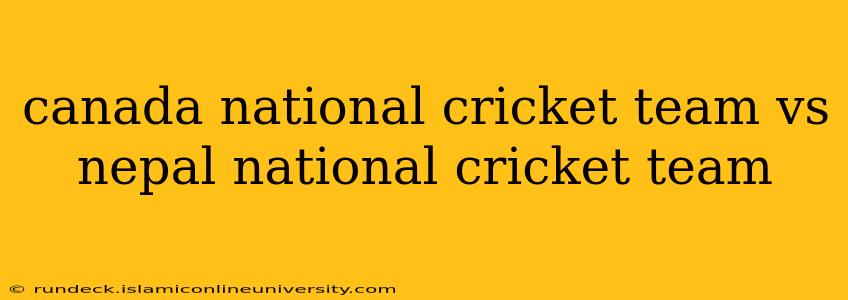 canada national cricket team vs nepal national cricket team