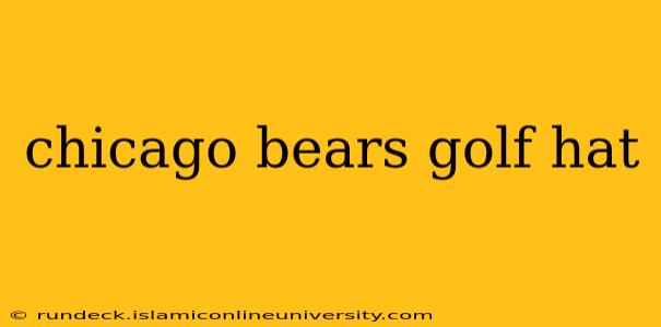 chicago bears golf hat