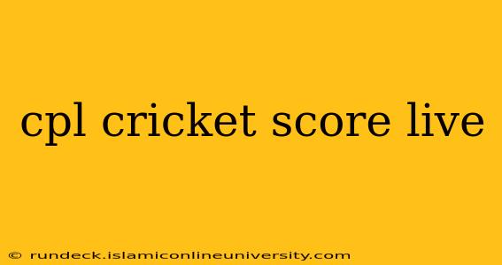 cpl cricket score live