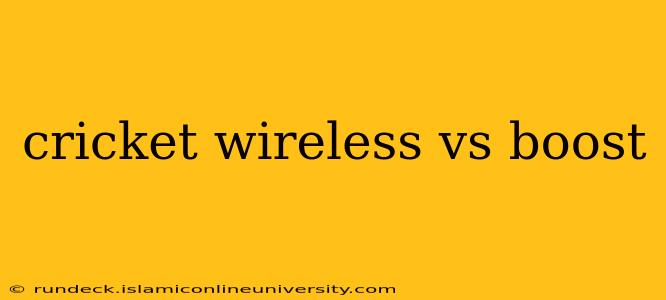 cricket wireless vs boost