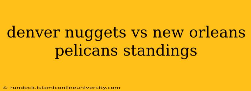 denver nuggets vs new orleans pelicans standings