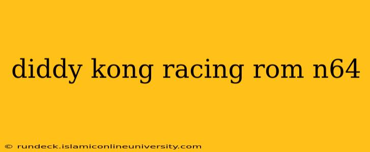 diddy kong racing rom n64