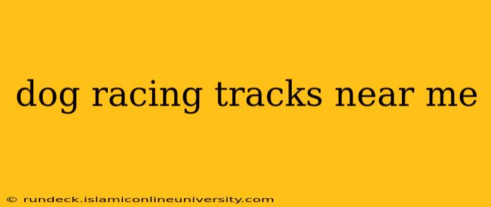 dog racing tracks near me
