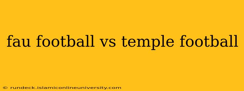 fau football vs temple football