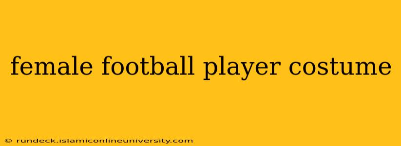 female football player costume