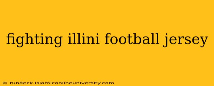 fighting illini football jersey