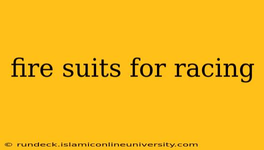 fire suits for racing