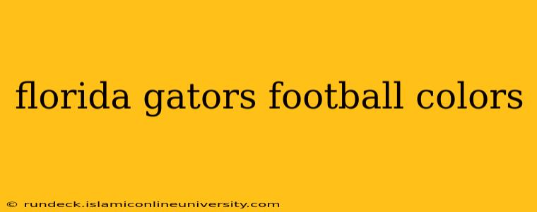 florida gators football colors
