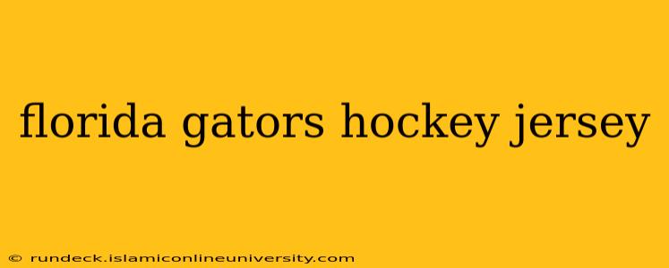 florida gators hockey jersey