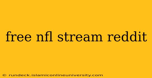 free nfl stream reddit