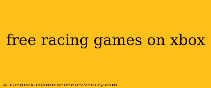 free racing games on xbox