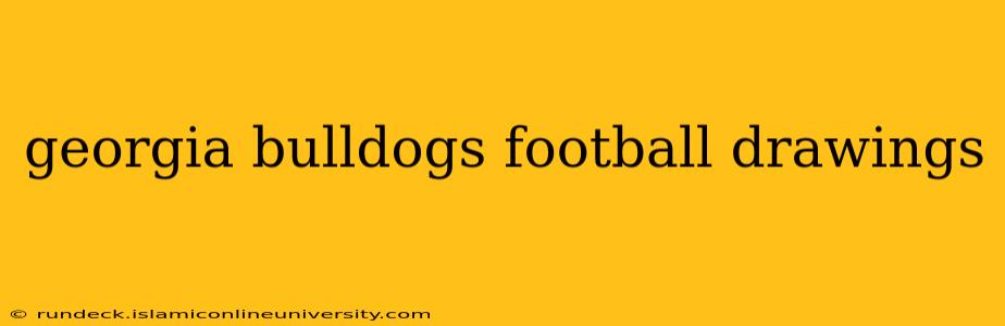 georgia bulldogs football drawings