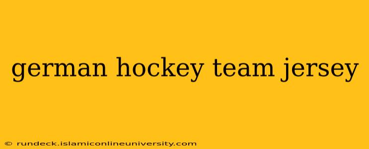 german hockey team jersey