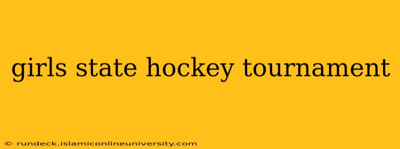 girls state hockey tournament