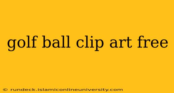 golf ball clip art free