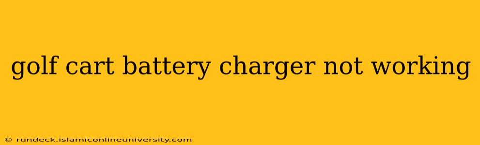 golf cart battery charger not working