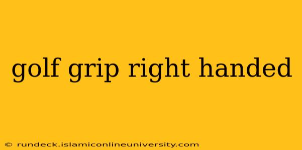 golf grip right handed