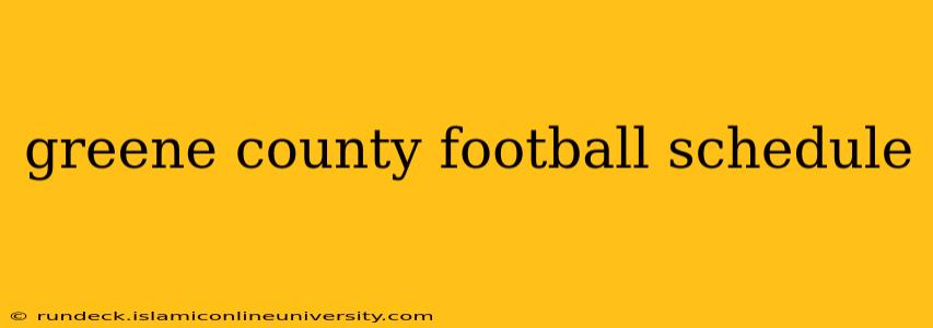 greene county football schedule