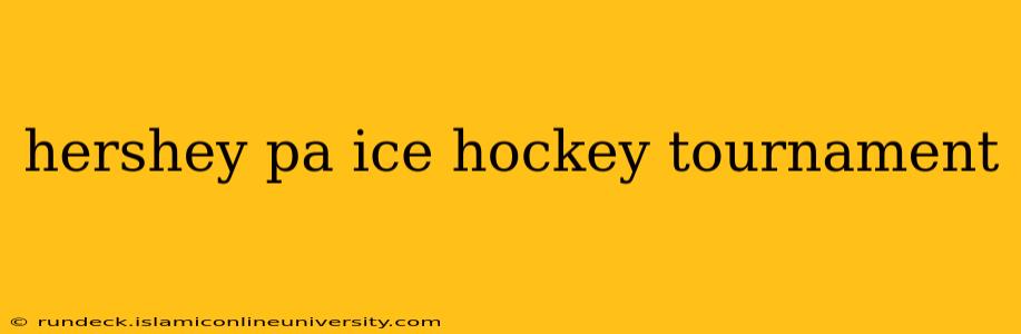 hershey pa ice hockey tournament