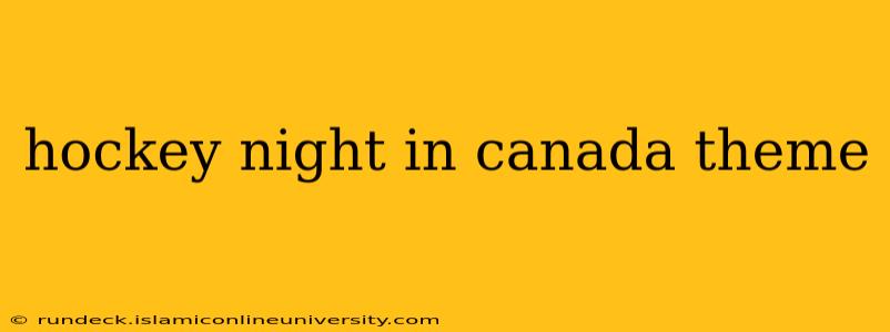 hockey night in canada theme