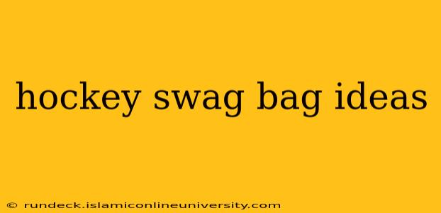 hockey swag bag ideas
