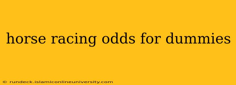 horse racing odds for dummies