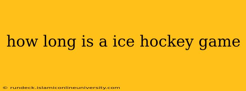how long is a ice hockey game