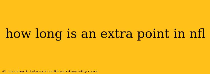 how long is an extra point in nfl