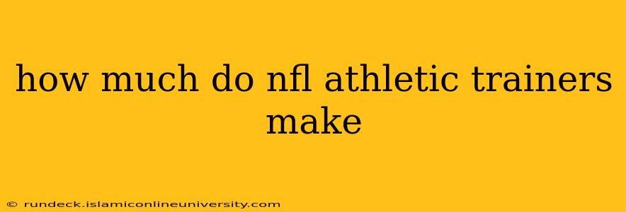 how much do nfl athletic trainers make