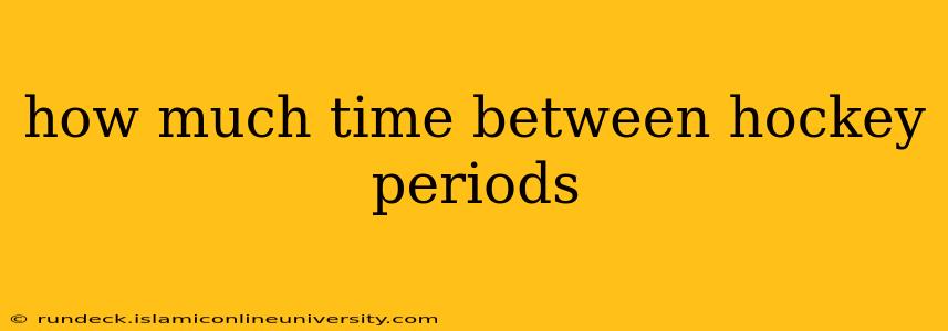 how much time between hockey periods