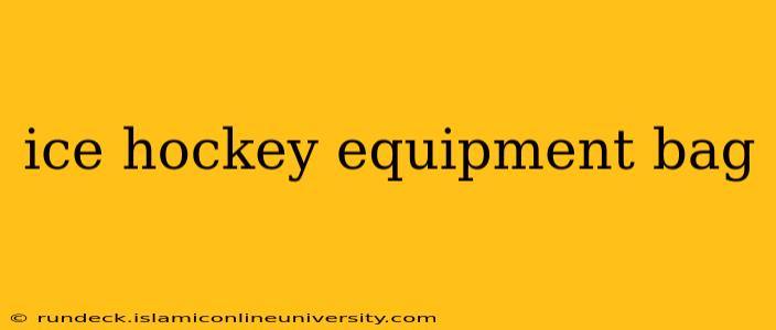 ice hockey equipment bag