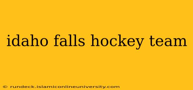 idaho falls hockey team